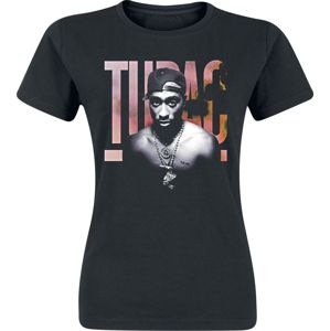 Tupac Shakur Pink Logo Dámské tričko černá