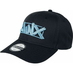 League Of Legends Jinx - Logo Baseballová kšiltovka cerná/modrá