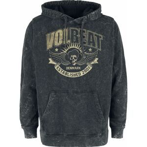 Volbeat Established 2001 Mikina s kapucí šedá