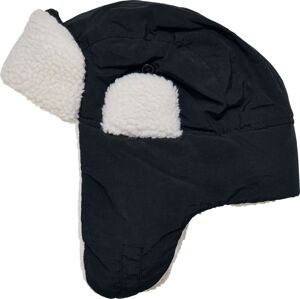 Urban Classics Nylon Sherpa Trapper Hat Klapky na uši cerná/bílá