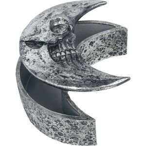Alchemy England Skull Moon dekorace stríbrná