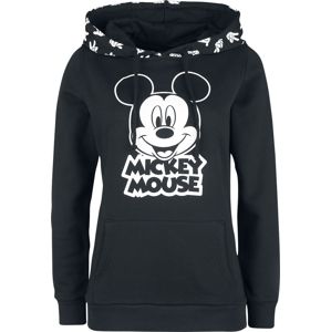 Mickey & Minnie Mouse Mickey Mouse Dámská mikina s kapucí černá