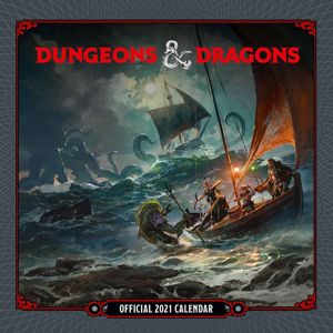Dungeons and Dragons Wandkalender 2021 Nástenný kalendár vícebarevný