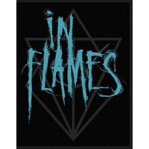 In Flames Scratched Logo nášivka cerná/modrá