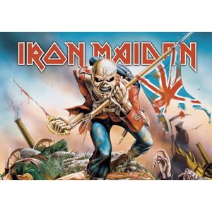 Iron Maiden Trooper vlajka vícebarevný