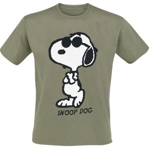 Peanuts Snoop Dog Tričko khaki