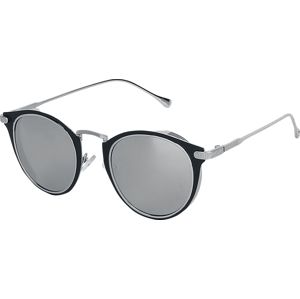 EMP SLuneční brýle se stříbrným rámem Slunecní brýle černo-stříbrné barvy