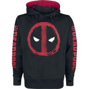 Deadpool Symbol - Destroyed Mikina s kapucí cerná/cervená