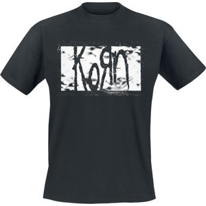Korn Gritty Rectangle Logo tricko černá