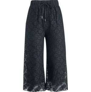 Urban Classics Dámské krajkové Culotte kalhoty Dámské kalhoty černá