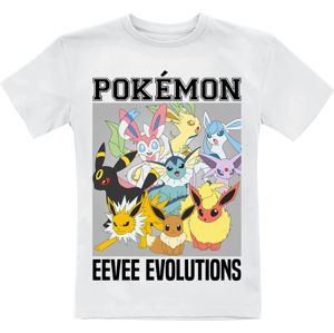 Pokémon Kids - Eevee Evolutions detské tricko bílá