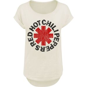 Red Hot Chili Peppers Distressed Logo Dámské tričko béžová