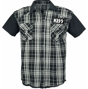 Kiss Kiss Army Košile cerná/šedá