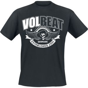 Volbeat Skullwing Ribbon Tričko černá