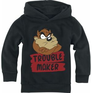 Looney Tunes Kids - Taz - Trouble Maker detská mikina s kapucí černá