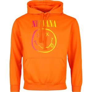 Nirvana Rainbow Logo Mikina s kapucí oranžová
