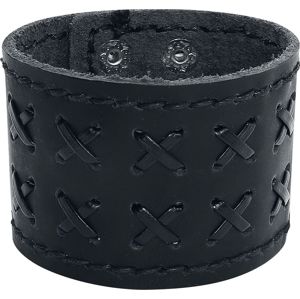 etNox Basic Kožený náramek černá
