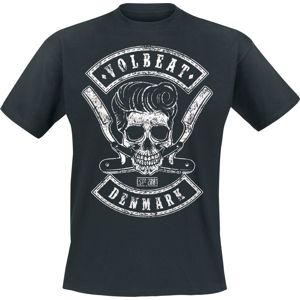 Volbeat Denmark Skull Tričko černá