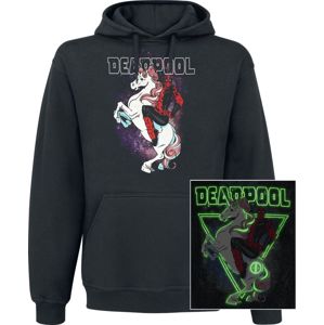Deadpool Unicorn Mikina s kapucí černá