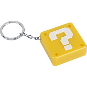 Nintendo Super Mario Question Block Klíčenka žlutá