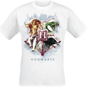 Harry Potter Hogwart's Crest Tričko bílá