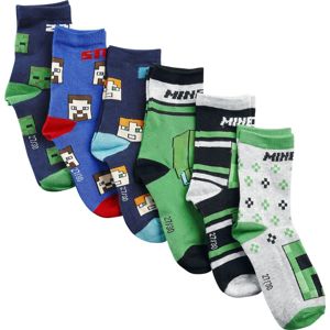Minecraft Characters detské ponožky vícebarevný