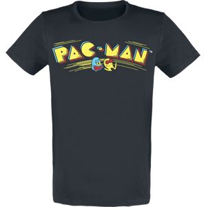 Pac-Man Retro Logo Tričko černá