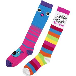 Dark World Balení 2 párů duhových ponožek Monster Ponožky vícebarevný