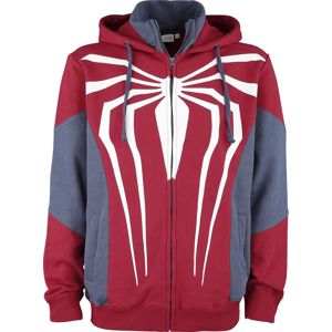 Spider-Man Spider Logo Mikina s kapucí na zip cervená/modrá