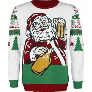 Ugly Christmas Sweater Beer Santa Pletený svetr vícebarevný
