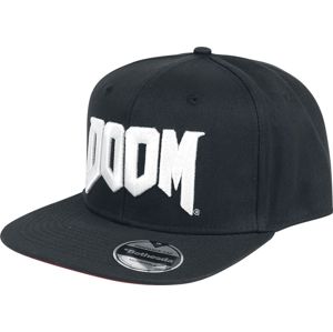 Doom Logo kšiltovka cerná/bílá