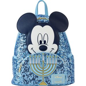 Mickey & Minnie Mouse Loungefly - Happy Hanukkah Menorah (Glow in the Dark) Batoh vícebarevný