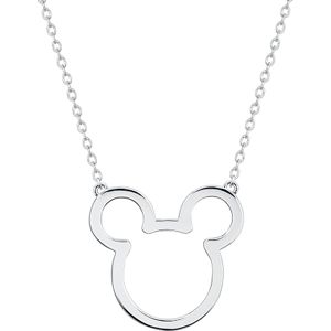Mickey & Minnie Mouse Disney by Couture Kingdom - Micky Outline Náhrdelník - řetízek stríbrná