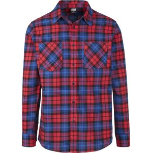 Urban Classics Kostkovaná flanelová košile 5 košile královská modrá/cervená