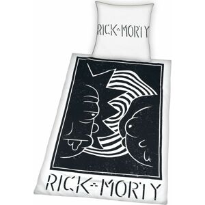 Rick And Morty Ložní prádlo cerná/bílá