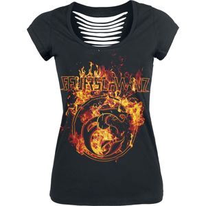Feuerschwanz Fire Logo Dámské tričko černá