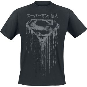 Superman Japanese Logo tricko černá