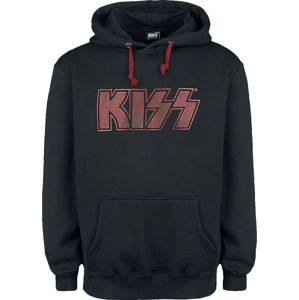 Kiss Logo mikina s kapucí černá