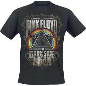 Pink Floyd Dark Side - Gold Leaves Tričko černá