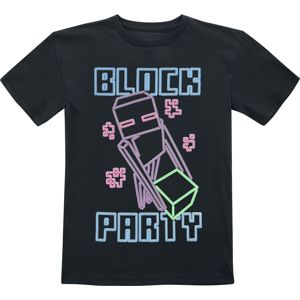 Minecraft Enderman - Block Party detské tricko černá