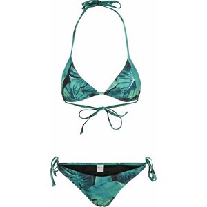 Urban Classics Ladies Triangle Leaf Green Bikini Bikini zelená