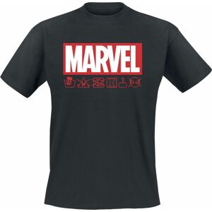 Marvel Comics Marvel Logo Tričko černá