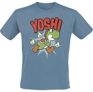 Super Mario Yoshi Tričko modrá