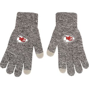 NFL Kansas City Chiefs - Gray Knit Glove rukavice žíhaná šedá/žíhaná černá