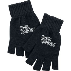 Iron Maiden Logo rukavice bez prstů černá