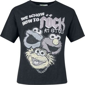 Sesame Street Rock Dámské tričko černá