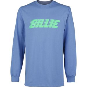 Eilish, Billie Racer Logo Blosh Tričko s dlouhým rukávem modrá