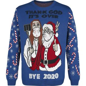 Ugly Christmas Sweater Thank God It's Over - Bye 2020 Pletený svetr vícebarevný