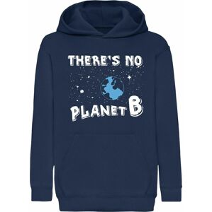 There's No Planet B Kids - There's No Planet B detská mikina s kapucí námořnická modrá