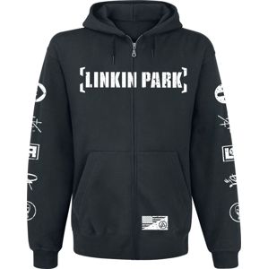 Linkin Park Graffiti Mikina s kapucí na zip černá